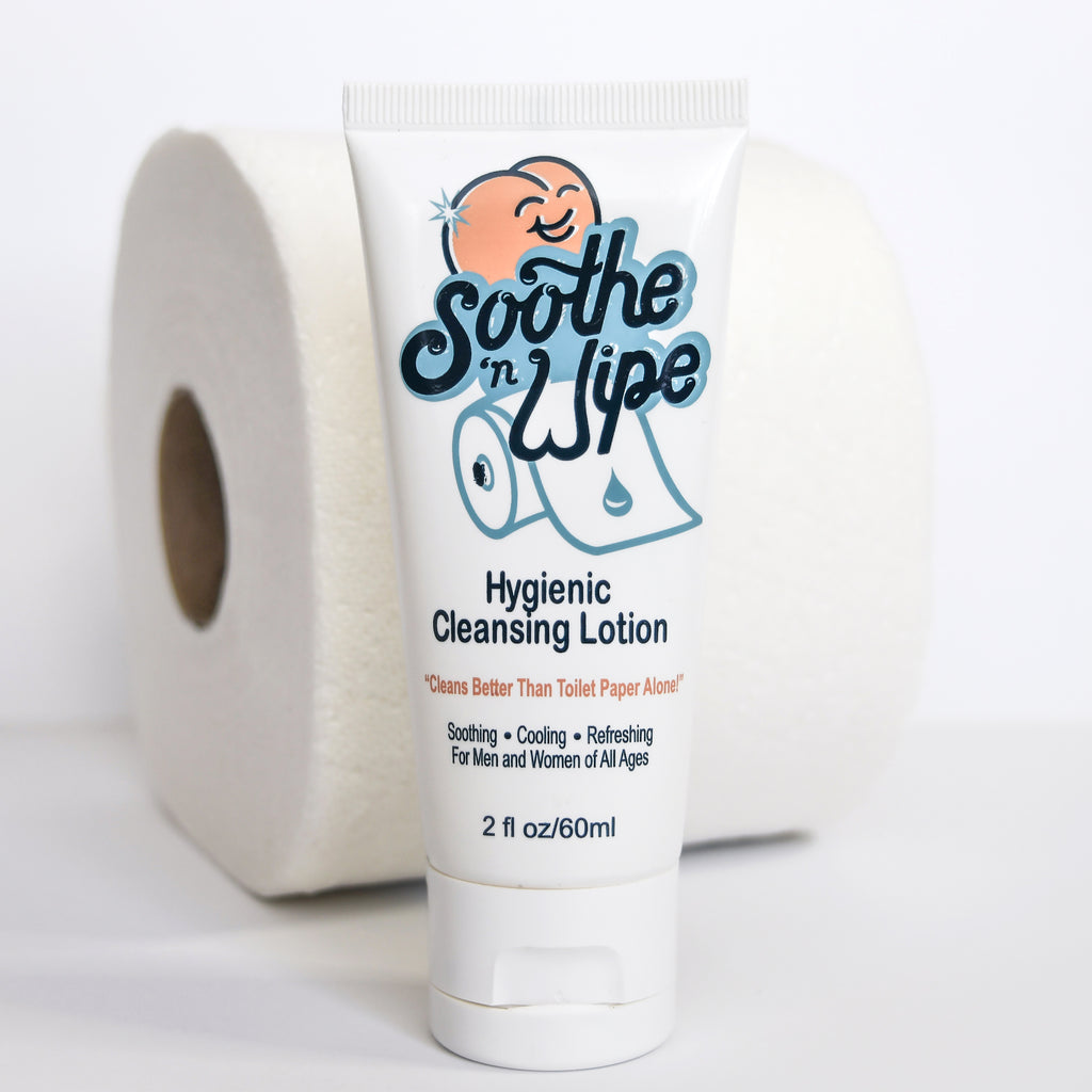 2 oz - Soothe 'n Wipe Hygienic Anal Cleansing Lotion / Soothing Toilet Paper Moistener